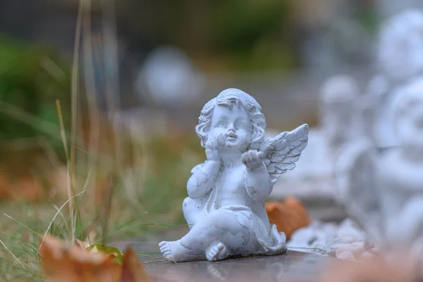 Angel Figurine White Background — Stock Photo, Image