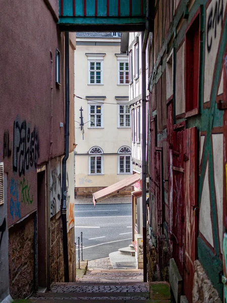 Vanhankaupungin Talot Marburg Unterstadt — kuvapankkivalokuva