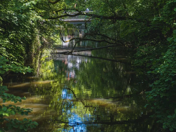 낭만적 코스인 마르부르크의 공원의 아름다운 — 스톡 사진
