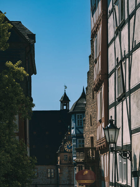 Old town Oberstadt, Marburg an der Lahn, half-timbered