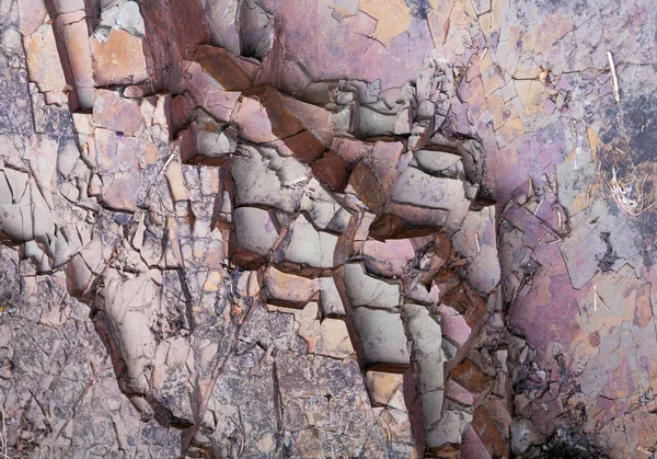 Natürliche Bruchsteine Risse Und Risse Sanfte Farben — Stockfoto