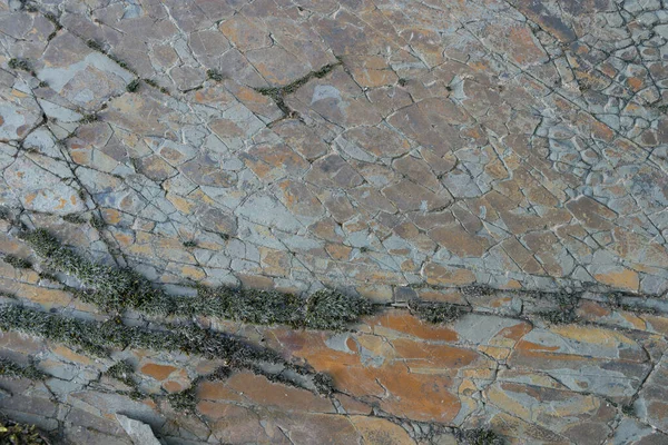 Natuurlijke Steengroeven Spleten Scheuren Zachte Kleuren — Stockfoto