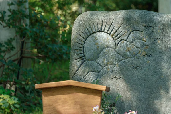 Надгробие Имени Обильные Украшения Каменщики — стоковое фото