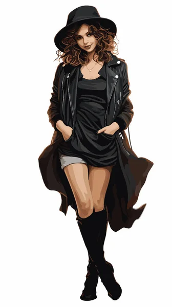 people young pregnant mom dressed fashion style vector illustration