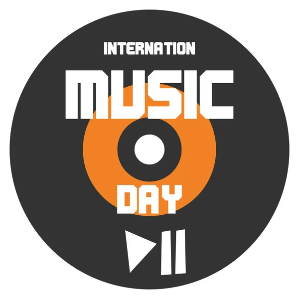 Dünya Müzik Günü, uluslararası müzik günü, sosyal medya, davetiye, düz stil vektör grafiği, tabak
