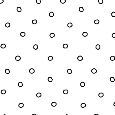 Soyut şablon, şeffaf bir arkaplanda karalama daireleri, minimal oval tasarım. Soyut grunge dokusu. Vektör illüstrasyonu