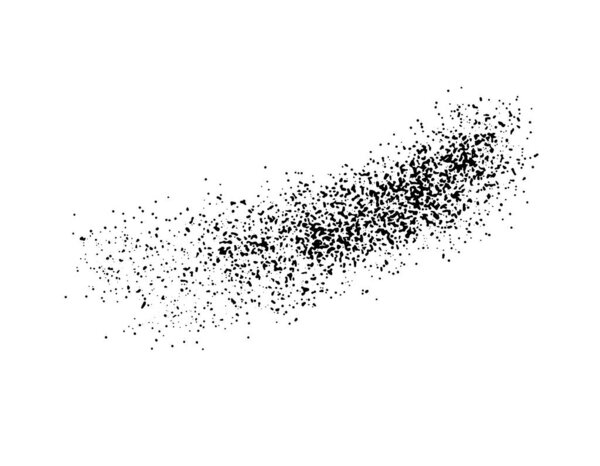 Текстурный шум кисти на белом фоне. Векторная иллюстрация.