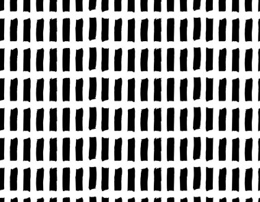 Siyah desenli dikdörtgenler, elle çizilmiş siyah geometrik element, şeffaf bir arkaplan üzerinde çizim yapar. Baskı ve tekstil için modern soyut tasarım