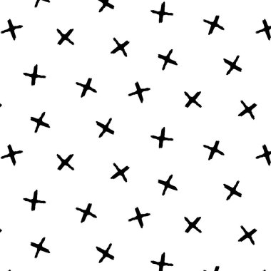 Kalıp karalama artı, şeffaf bir arkaplanda çapraz, elle çizilmiş siyah element. Baskı ve tekstil için modern soyut tasarım