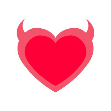 Love Heart Sembol Simgeleri. Sevgililer Günü için tasarım ögeleri beyaz arkaplanda izole edilmiş ve düzenlenmesi kolay.