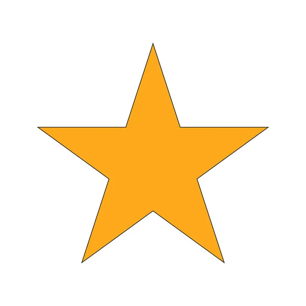 Icono Vector Estrella Amarilla Conjunto Símbolos Estrella Aislados Sobre Fondo — Vector de stock