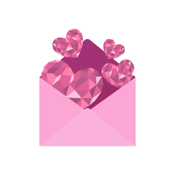 Символ Любові Серця Ікони Дизайн Елементів Дня Валентина Ізольований Білому — стоковий вектор