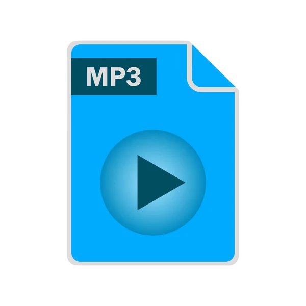 mp3 biçim simgesi vektör illüstrasyonu. mp3 dosya simgesi beyaz arkaplanda izole edildi ve kolayca düzenlenebilir.