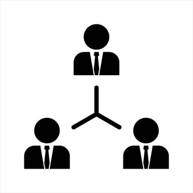 Düz Çizgi Simgeleri Ofisi ve İş. Takım çizgisi ikon koleksiyonundaki insanlar. beyaz arkaplanda izole.