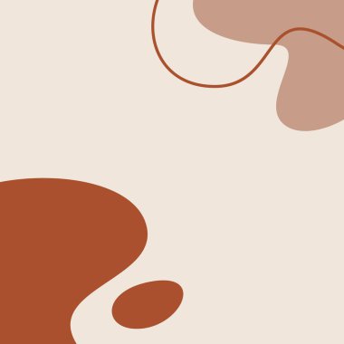 Minimalist soyut el çizimi arka plan. Boho şablon duvar dekoru. Kopyalama alanı olan el çizimi kapağı vektörü.