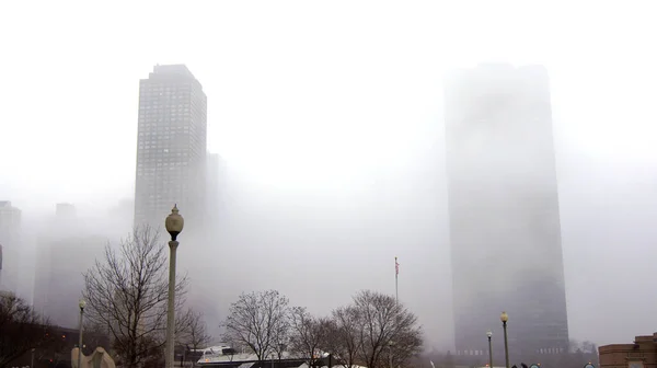 Chicago Illinois Stany Zjednoczone Grudzień 2015 Drapacze Chmur Centrum Chicago — Zdjęcie stockowe