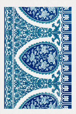 Güzel bir çiçek tasarımı. Doğulu çiçek deseni.