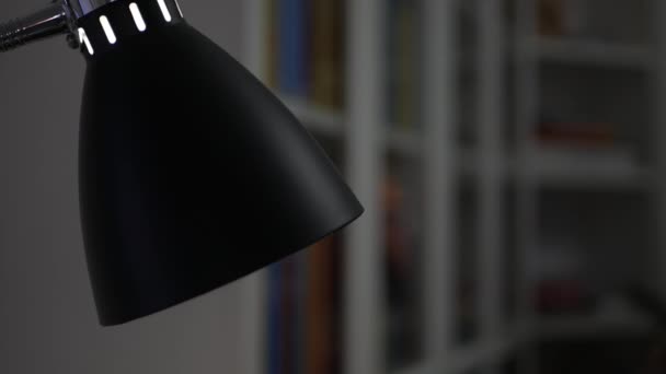 Shooting Person Turning Led Light Lamp Shutting Light Concept Energy — Vídeo de Stock