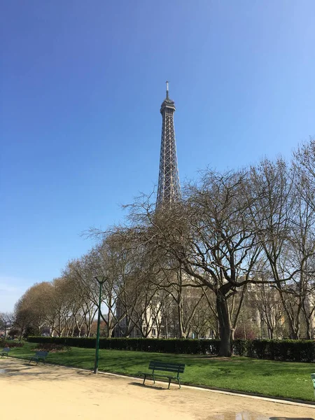 Utsikt Över Eiffeltornet Staden — Stockfoto