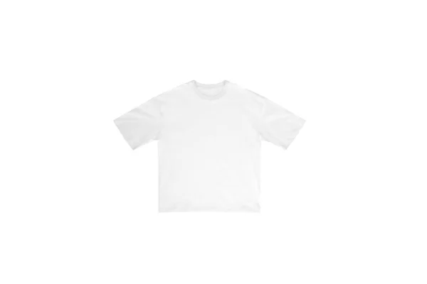 Beyaz Arkaplanda Izole Edilmiş Beyaz Tişört — Stok fotoğraf