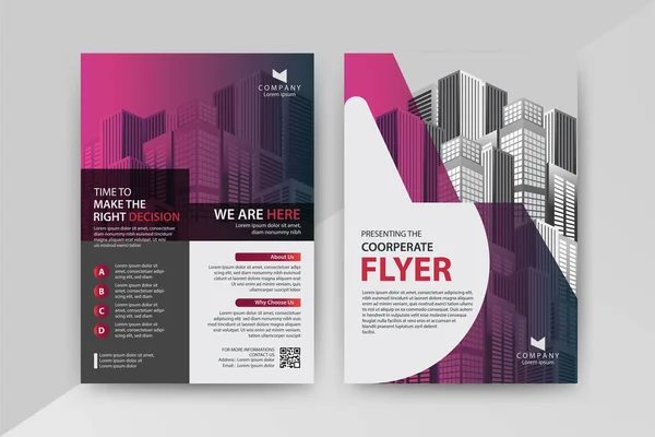 Business Abstract Vector Template Brochure Annualreport Magazin Plakát Vállalati Prezentáció — Stock Vector