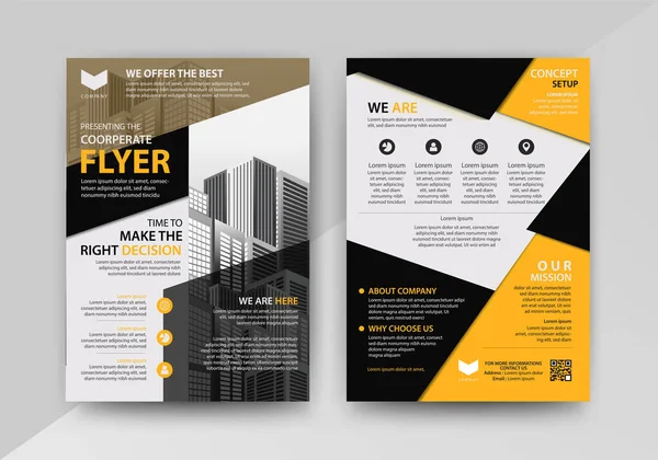 Business Abstract Vector Template Brochure Årlig Rapport Magazine Affisch Corporate — Stock vektor