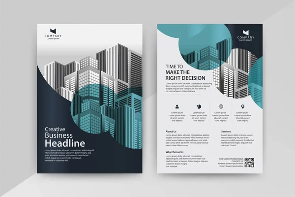 Бізнес Абстрактний Векторний Шаблон Brochure Annualreport Magazine Poster Corporate Presentation — стоковий вектор