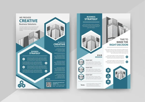 Business Abstraktní Vektorová Šablona Pro Brožuru Annualreport Magazine Plakát Corporate Vektorová Grafika