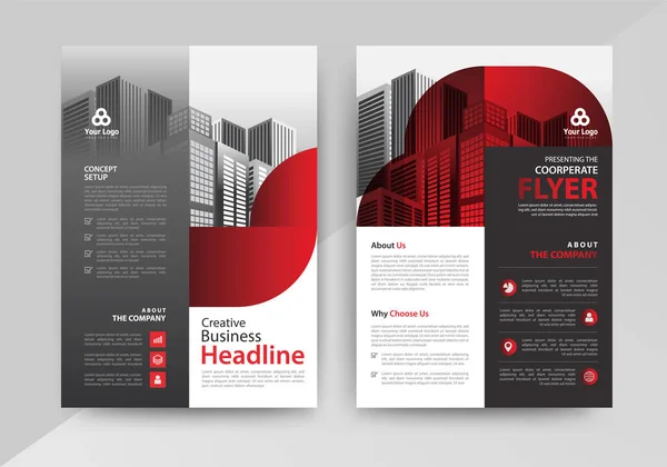 Business Abstract Vector Template Voor Brochure Jaarverslag Tijdschrift Affiche Corporate — Stockvector