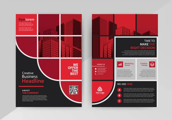 Business Abstraktní Vektorová Šablona Pro Brožuru Annualreport Magazine Plakát Corporate — Stockový vektor