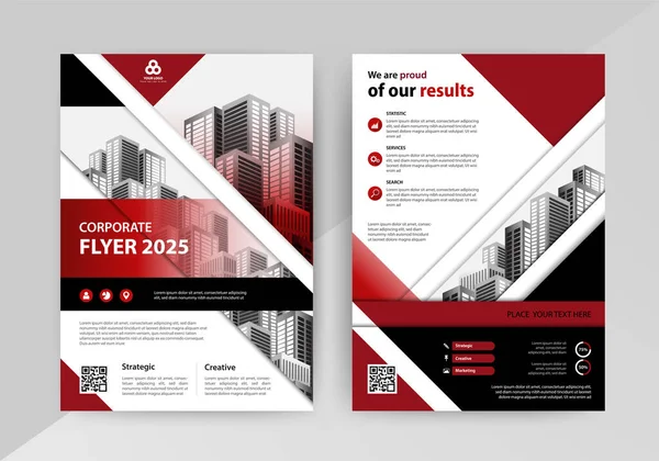 Business Abstract Vector Template Brochure Årlig Rapport Magazine Affisch Corporate — Stock vektor