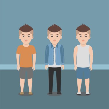 Çocuk Karakter Paketi. Eps 10 - Vektör