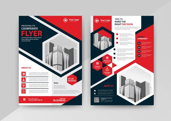 Geschäftsabstrakte Vektorvorlage Für Broschüre Jahresbericht Magazin Poster Unternehmenspräsentation Portfolio Flyer — Stockvektor
