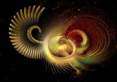 Creative works for the interior. Abstraction swirling. clipart