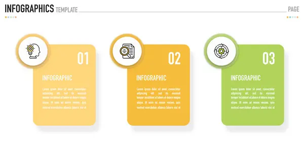 Dikdörtgen kağıt origami bilgi şablonu veya 3 adım, süreç, seçenek, renkli dikdörtgen, bar, sütun, ok, minimal biçim, slayt