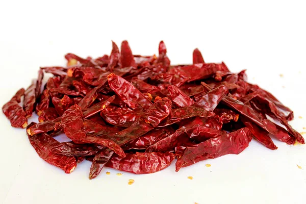 Rote Chili Auf Dem Boden Qualität Nahaufnahme Von Getrocknetem Roten — Stockfoto