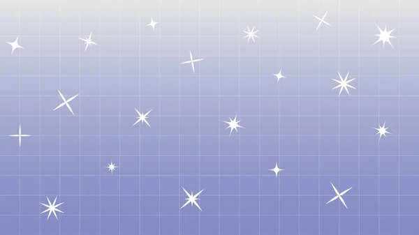 Retrowave Blå Bakgrund Med Stjärnor Banner Tryck Tapeter Abstrakt Bakgrund — Stock vektor