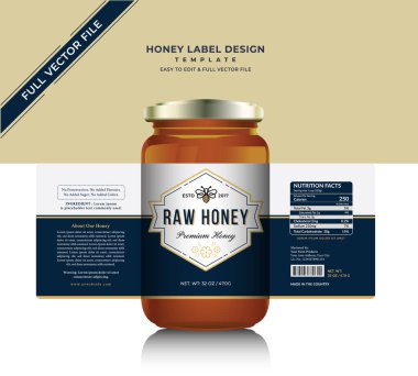 Honey label design and honey design natural pure honey bee label with vector new honey jar label product sticker design creative and modern packaging gold honey black label organic honey food custom design label full vector print ready file honey tag clipart