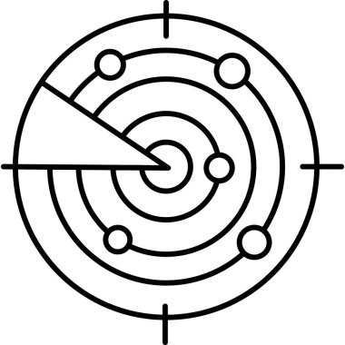 Hedef Satır Simgesi En Düşük Hedef ve Odaklama Vektörü Sembolü