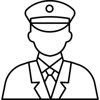 Ordu Adam Hattı Simgesi Asgari Asker ve Askeri Personel Vektör Sembolü