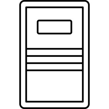 Kalkan Çizgisi Simgesi Minimum Güvenlik ve Koruma Vektörü Sembolü