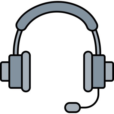 Kulaklık Simgesi Tam Biçim Ses ve Müzik Sembolü