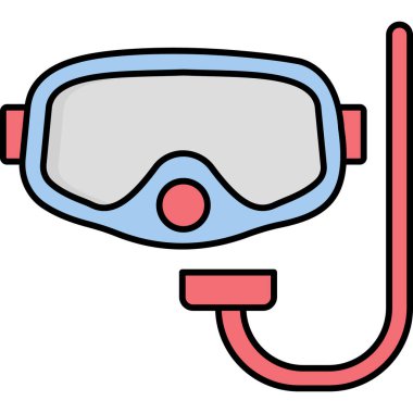 Dalış Biçimi ve Sualtı Keşif Sembolünde Dalış Maskesi Simgesi