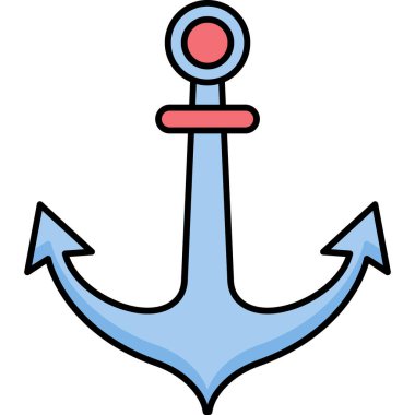 Doldurma Biçiminde Sunucu Simgesi Denizcilik ve İstikrar Sembolü