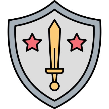 Ordu Kalkan Simgesi Askeri Savunma ve Koruma Sembolü