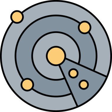 Doldurma Biçiminde Harita Simgesi Gezintisi ve Konum Sembolü