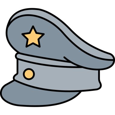 Ordu Şapka Simgesi Askeri Başlık ve Savunma Sembolü