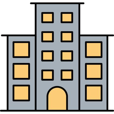 Şehir Mimarisi ve Emlak Sembolü Biçiminde Simge Oluşturma