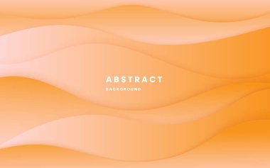Turuncu gradyan dinamik ışık ve gölge. Sıvı dinamik şekiller soyut bileşimi oluşturur. Modern zarif tasarım arka planı. Resim vektörü 10 eps.
