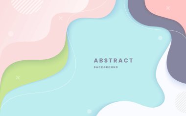 Soyut renkli modern zarif tasarım arka planı. Pastel sıvısı bileşimi şekillendirir. Modern zarif tasarım arka planı. Resim vektörü 10 eps.